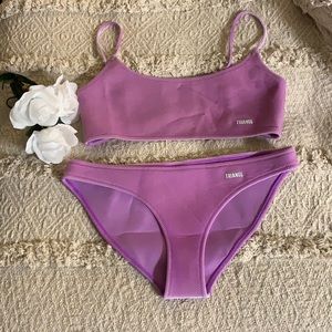 Triangl Lilac velvet Bikini set (s)